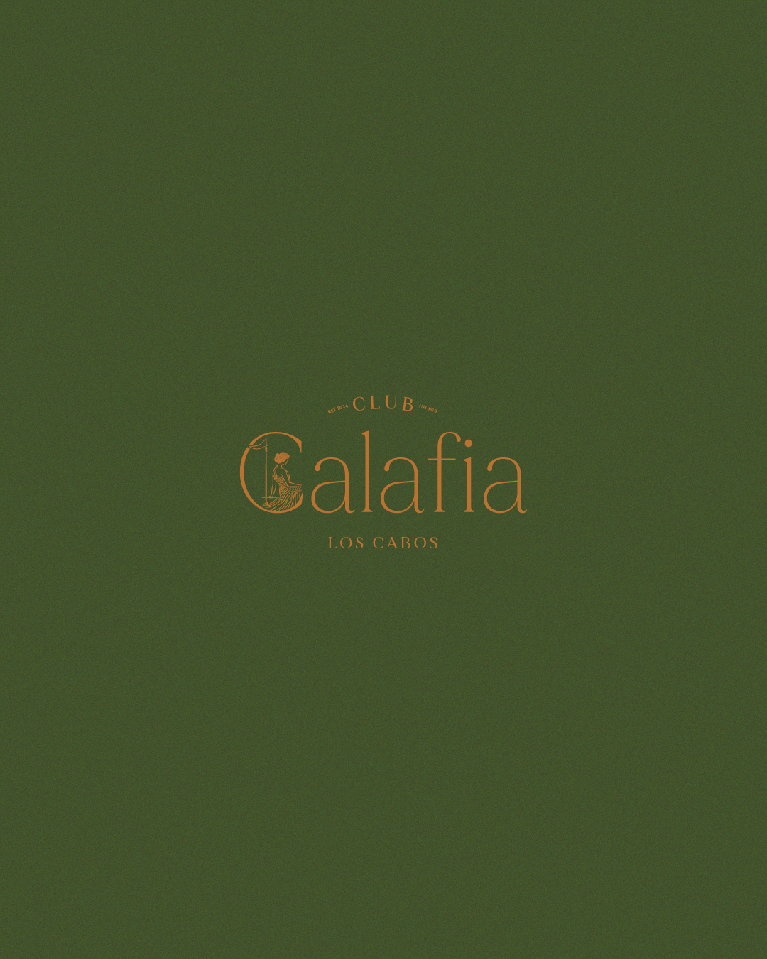Club Calafia crest and luxury golf club identity artwork.