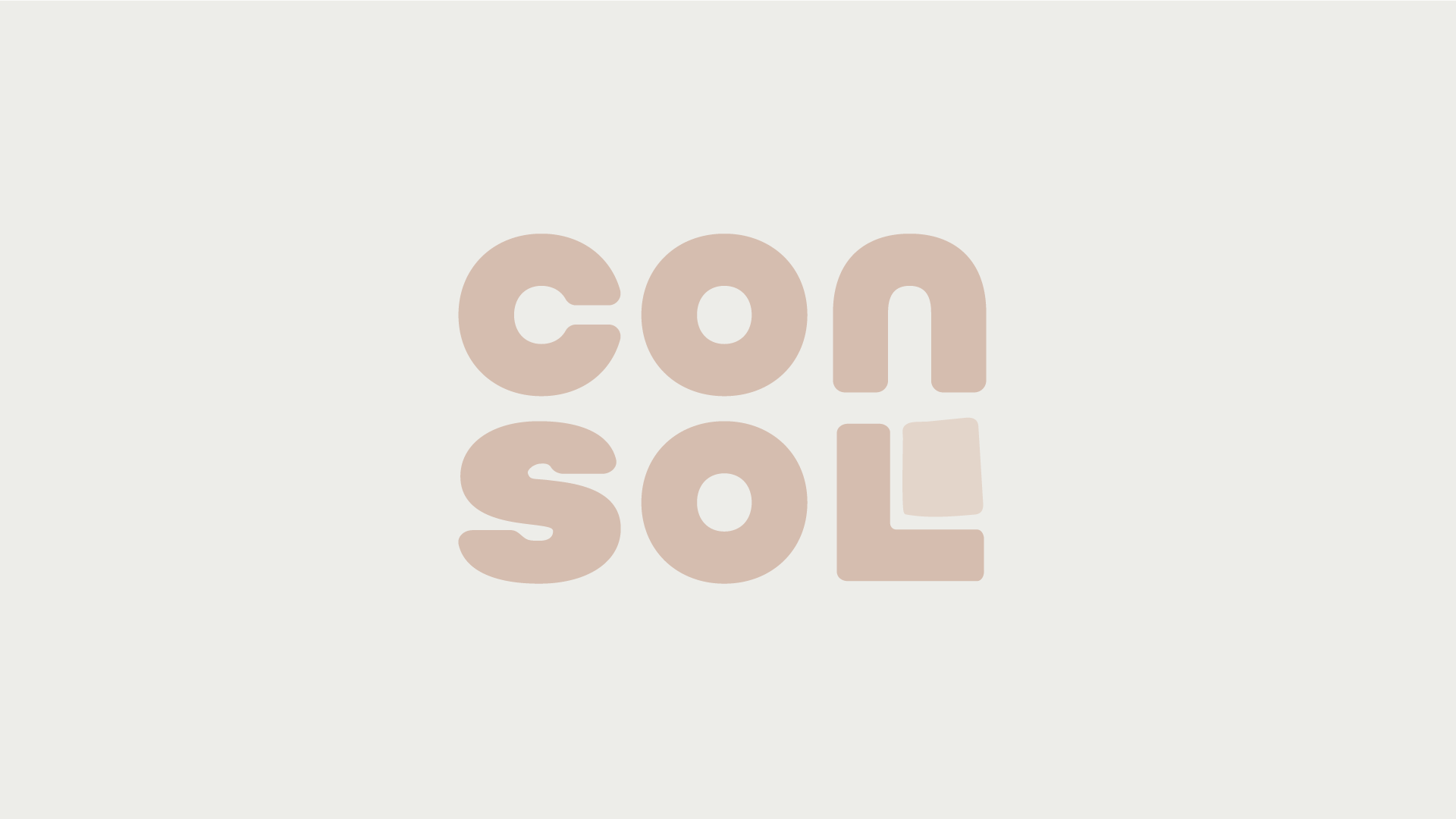 Consol outdoor furniture identity visuals with serene neutral tones.