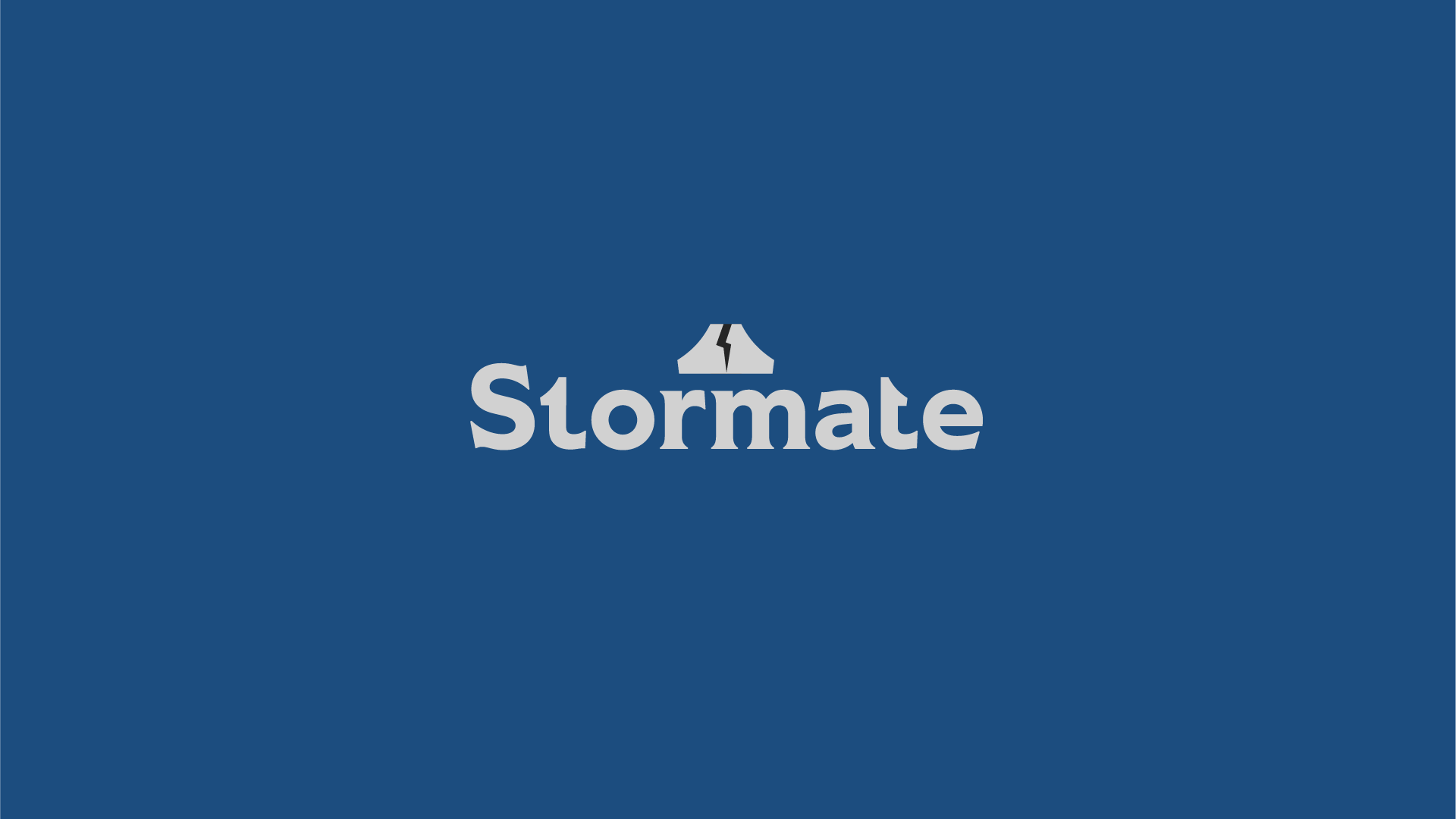 Stormate web and brand identity display.